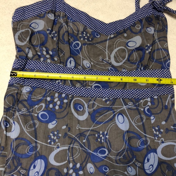 Dot and Circle Geometric Print Pattern Dress - Picture 6 of 8